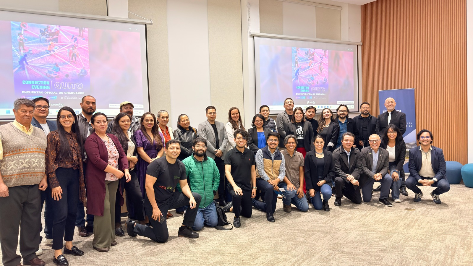 Evento de networking de la incubadora Prendho UTPL en Quito 2026.
